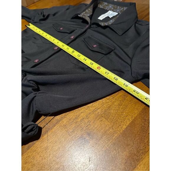 Matilda Jane Paint By Numbers Womens Black Dress Black Belted Pockets Stretch L - Picture 8 of 11